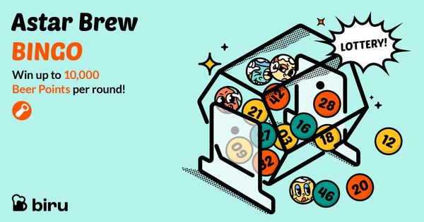 🧨 Astar Brew BINGO Challenge｜4-Round Battle for 10,000 Beer Points Begins!